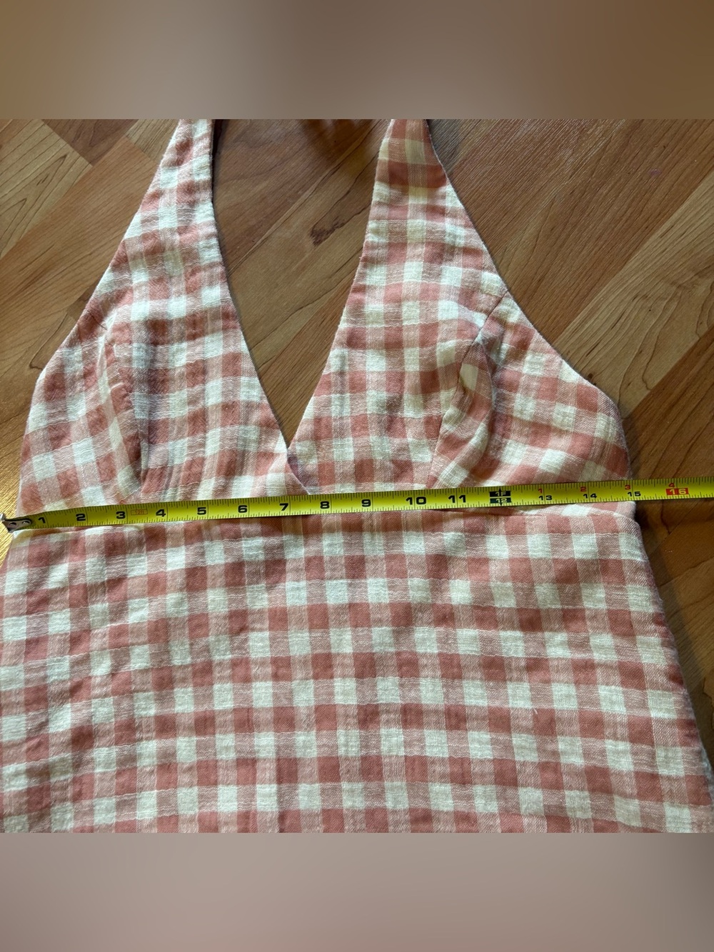 Pink Gingham halter dress - Picture 5 of 6